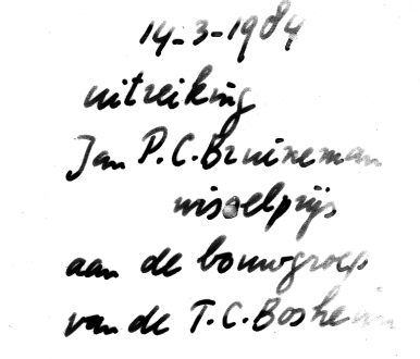 84 Bruijneman prijs halbouwers